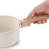 MOKIKA Removable Handle Wood-Like, Detachable Handle Cookware, Universal Pots and