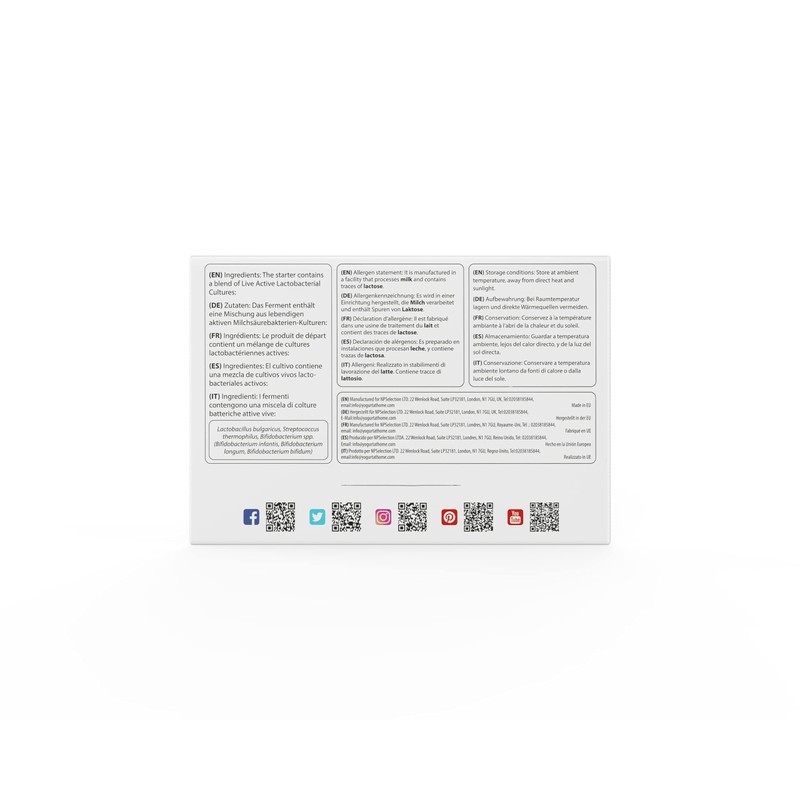 Yogurt Starter Cultures - Pack of 5 Freeze-dried Culture Sachets