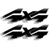 Vinylmark LLC 4x4 Off Road Decals (Black) - 1992 to
