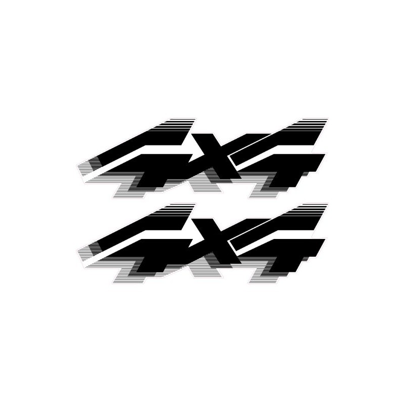 Vinylmark LLC 4x4 Off Road Decals (Black) - 1992 to