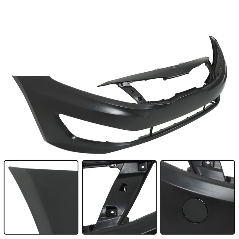 GXYWADY Front Bumper Cover Fascia Without Sensor Holes Replacement for