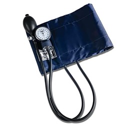 Labtron Labstar Deluxe Sphygmomanometer - Manual Blood Pressure Monitor with XL Adult Cuff - Blue, 202S-X