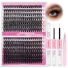FADLASH Lash Extension Kit 50D+60D Lash Clusters D Curl Lash