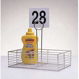 G.E.T. WB-900 Rust Resistant Stainless Steel Table Caddy, Stainless Steel, Stainless Steel Chrome