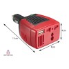 Importeek Inversor Corriente Automotriz Coche 150w Usb 12v A 110v