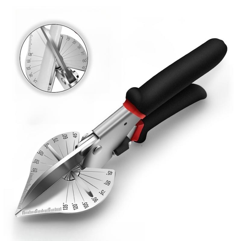 Multifunctional Trunking/Miter Shears,Multi Angle Miter Shear Cutter Hand Tools for