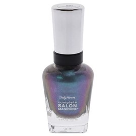 Sally Hansen Complete Salon Manicure Nail Polish | Multi-Benefit Nail Color | Strengthening Keratin Formula | 580 Black And Blue