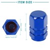 ACROPIX Tire Stem Valve Caps Universal Navy Blue 4pcs