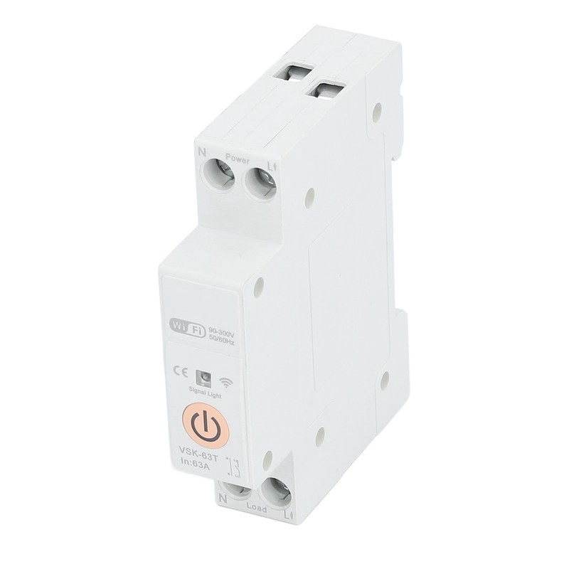 WiFi Switch Circuit Breaker 1P 63A Remote Voice Control Timing