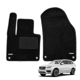 WENNEBIRD Superior Carpet Front Row Floor Mats for 2016-2025 Volvo XC90, 0.6 Inch Thickness Rugs, Premium All Weather Anti-Slip Waterproof Floor Liners - 2pc