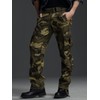 OCHENTA Men's Camo Cargo Pants Cotton Casual Work Tactical Combat