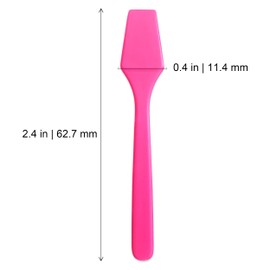 AMT 110 PCS Cosmetic Spatula, 2.5" Make Up Disposable Plastic Spatula, Facial Cream Mask Scoop, Skin Care Plastic Spoon for Mixing & Sampling (110 PCS)
