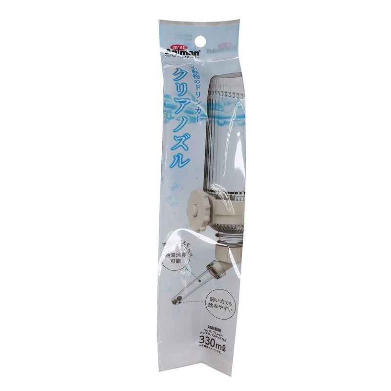 Doggy Man Hayashi Small Animal Drinker, Clear Nozzle, 11.2 fl