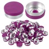 PATIKIL 20mm Flip Off Caps, 100 Pack Top Caps Flip