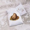 18cm 'Sleepy Hedgehog' Satin Drawstring Bag/Pouch (SB00067375)