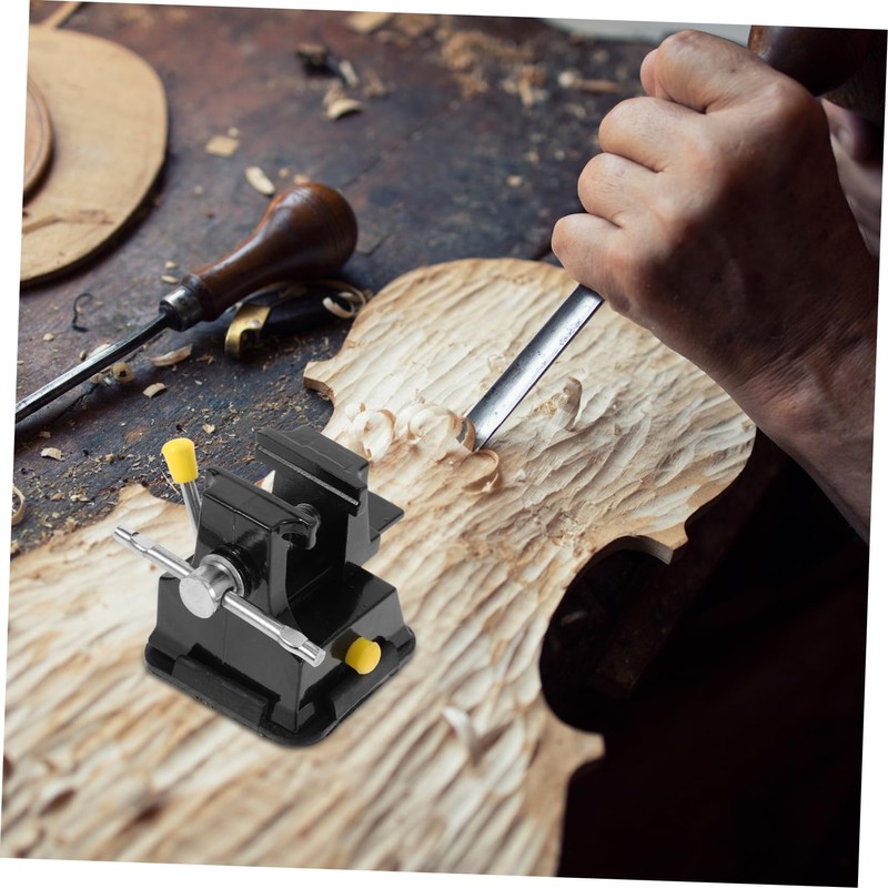 TEHAUX 2 pcs Mini Tabletop Bench Vise with Suction Base