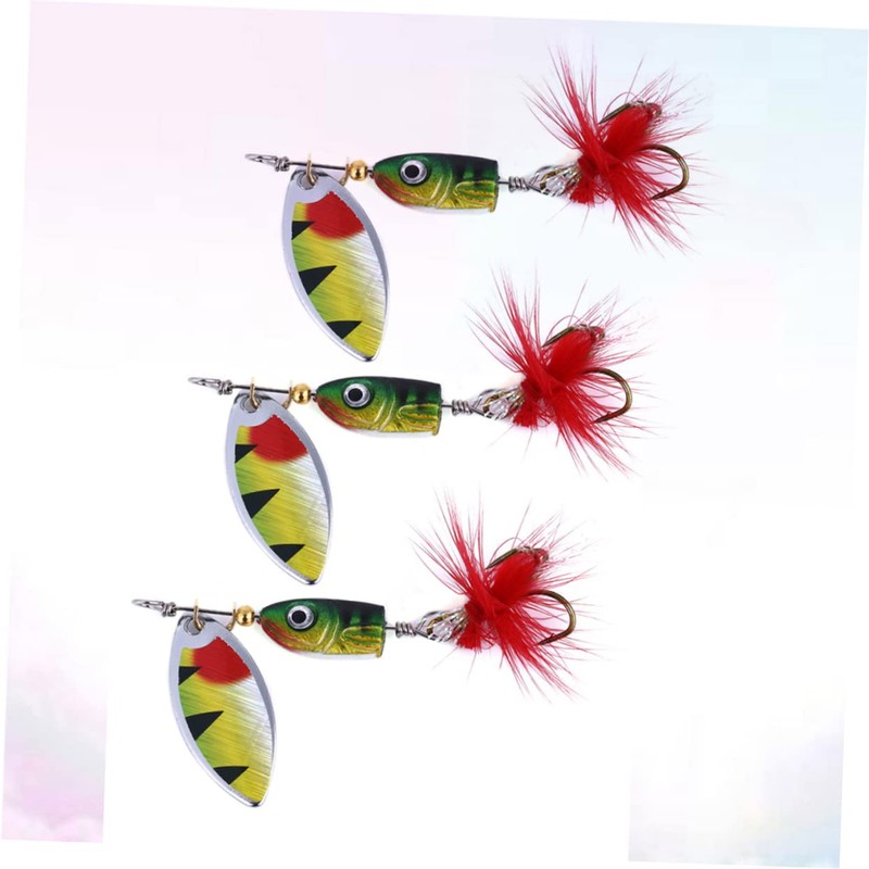 CORHAD Durable Fishing Spinner Sequin Bait 4.5cm Real Fish Shape