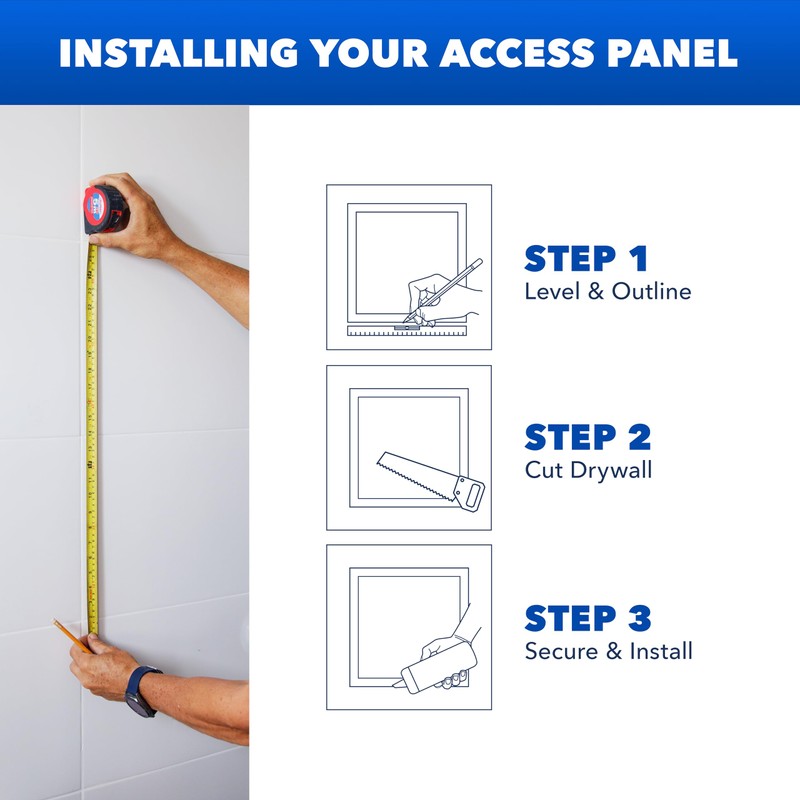 Bryce Hardware 10x10 Access Panel for Drywall Plumbing Access Panel