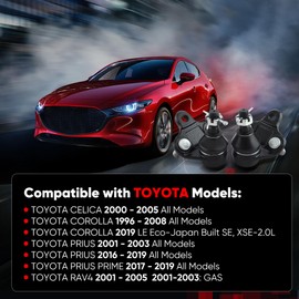 K90309 Front Lower Ball Joint Kit Compatible with Toyota Corolla 1996-2008 2019-2022 Prius 2001-2003 2016-2022 Prius AWD-E 19-22 Prius Prime 17-22 Lower Ball Joint for RAV4 01-05 Celica 00-05