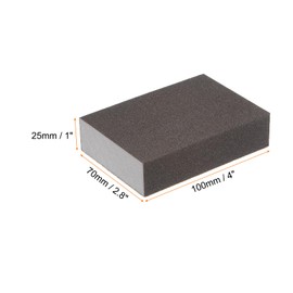 sourcing map 10pcs Superfine Sanding Sponge Blocks 500-600 Grit Foam Sanding Block for Polishing Kitchen Metal Wood Drywall, 100x70x25mm