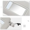 [Left/Driver Side] OE Style Gray Windshield Sun Visor w/Lighted Mirror