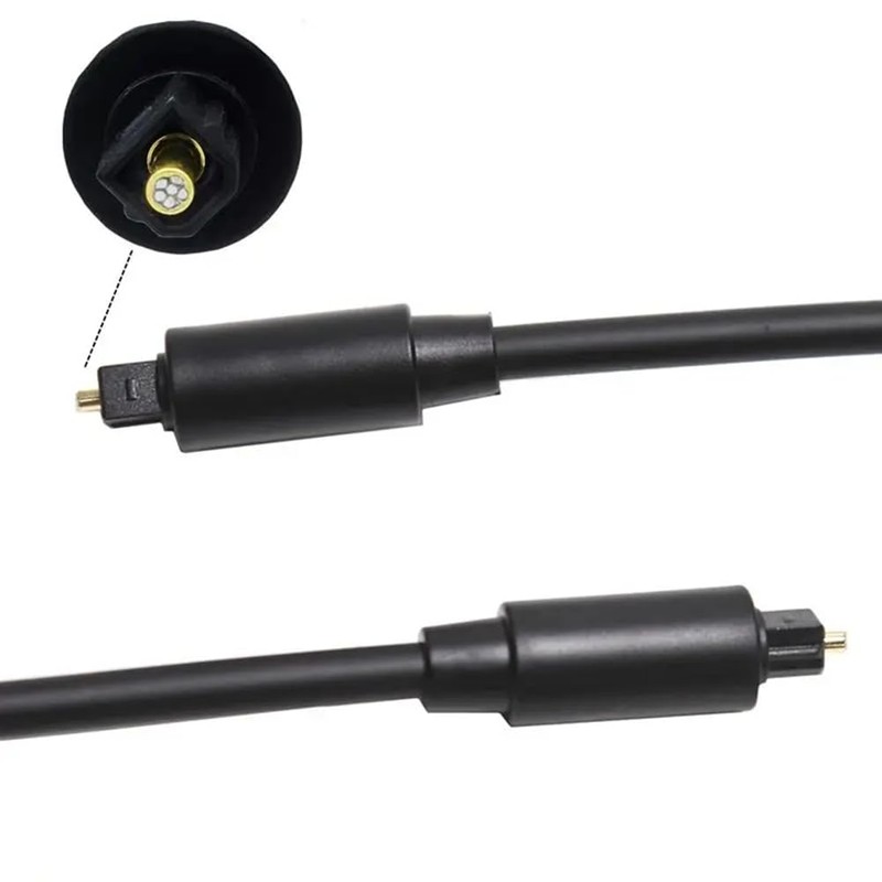 Fahgaer 6-Core Fiber Optic Converter 2 in 1 Out Audio