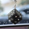 MOTOFITOOL Creative Hanging Dice with Dots Car Rearview Mirror Charm,