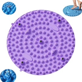 WINTTY Foot Mat (2024 New) Foot Massage Mat, Foot Point Mat, Acupressure Mat, Foot Pressure Point Mat, Magnetic Decompression Mat, Durable, Compact, Unisex (Purple - 13.8 inches (35 cm)