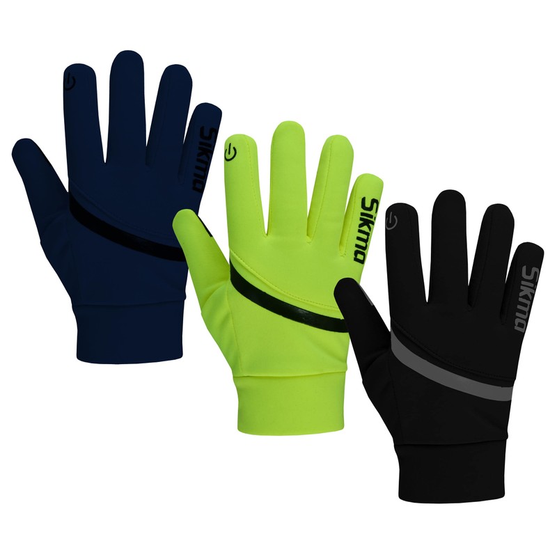 Sikma Waterproof cycling gloves Windproof Padded Softshell gloves Touchscreen Anti