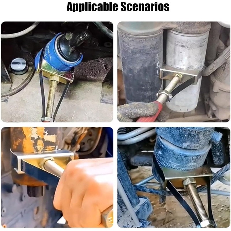 Adjustable Oil Filter Wrench - OilFilter Removal Tool with Non-Slip