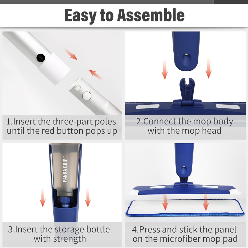 Mop for Multi-Purpose Floor Premium Spray Mop, 18 inch Professional