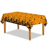 Halloween Table Cloth, Spooky Scary Pumpkin Bat Castle Halloween Decoration