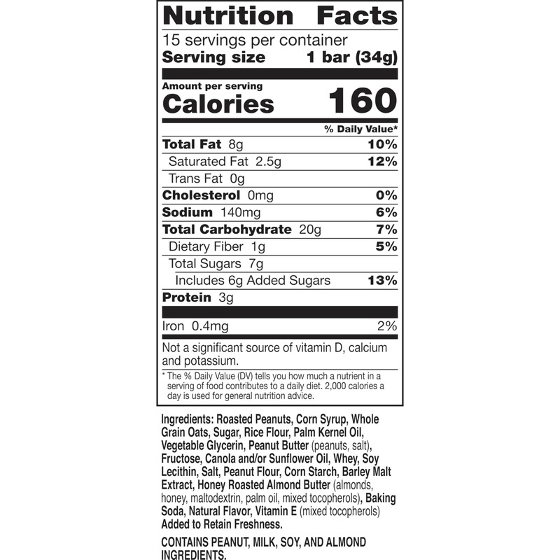 Nature Valley Sweet & Salty Peanut Granola Bars, 15 ct,