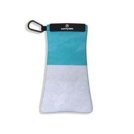 Sunnysoc Sunglasses Bag with Cleaning Cloth and Carabiner