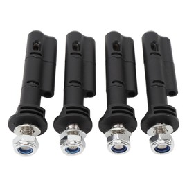 Mounting Pins Kit Fits for MaxTrax MKII LITE and Mini Recovery Traction Boards, 4PCS Stainless Steel Theftproof Safety Mount Pins Set, 360 Degree Rotatable Knuckle