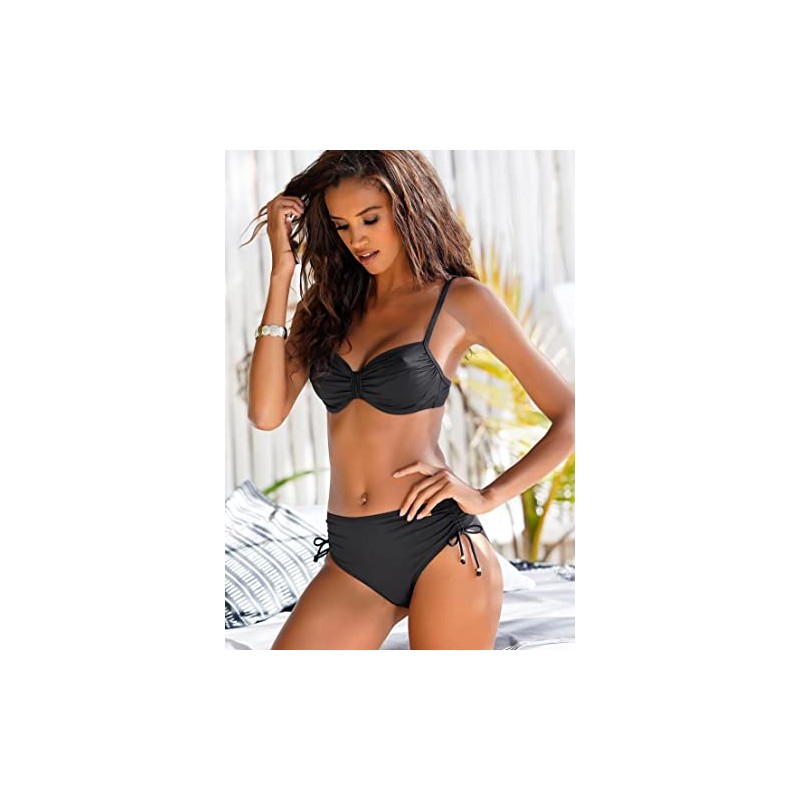 Lascana Women's Bikini Bottoms, black
