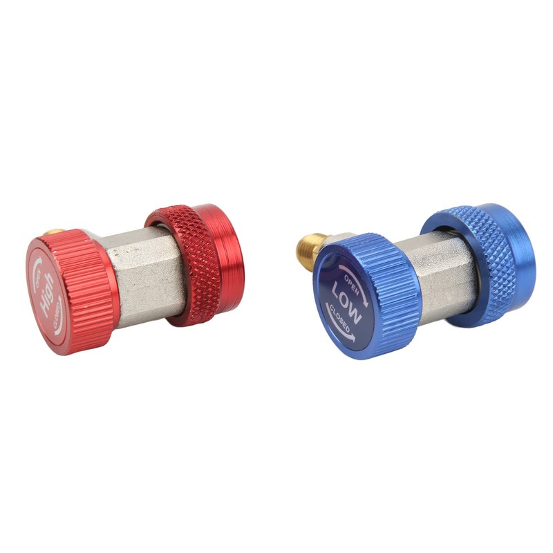 BOROCO Air Conditioning Charging Valve, 2 x R134a AC Air