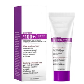 Spf 100 Sunscreen,Sun Cream Spf 100,High Factor Sun Cream Sp-F 100,Pa+++,Light Uv Protetion Sunscreen For Face&Body,Long-Lasting Hydration,Water And Sweat Resistant,Refreshing,Non Greasy&Non Sticky