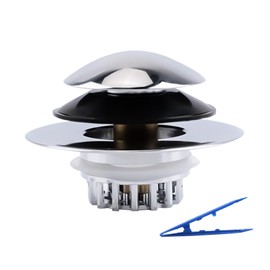 INCREWAY Bathtub Drain Stopper, 1 Pack Upgraded 2 in 1 Bathtub Drain Stopper Bathtub Drain Hair Catcher Pop-up Tub Stopper for 1.45-1.8in Drain Hole