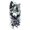 2 Blätter Temporäres Wolf Tattoo Wolf Traumfänger Tattoo Rose Tattoo