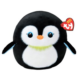 TY Neve Penguin - Squishy Beanie 10" | Soft Plush Toy for Kids, Baby Toy, Cuddly Teddy, Stuffed Collectible Plushies