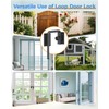 Sliding Door Loop Lock with Rotary Locking, Heavy Duty Aluminum