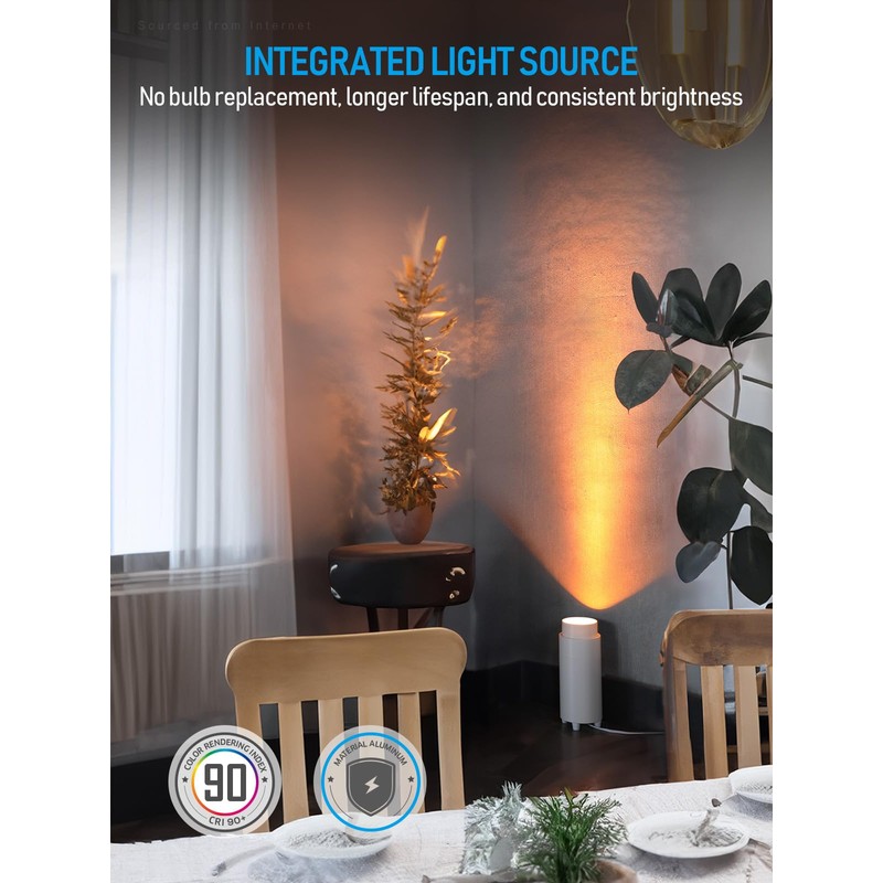 TORCHSTAR 5CCT LED Floor Can Light, 10.39 Inch High, 1200LM
