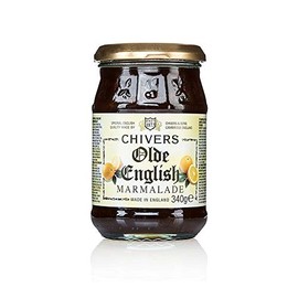 Orange Jam with Coarsely Cut Orange Peel, Dark & Tart Chivers, 340 g