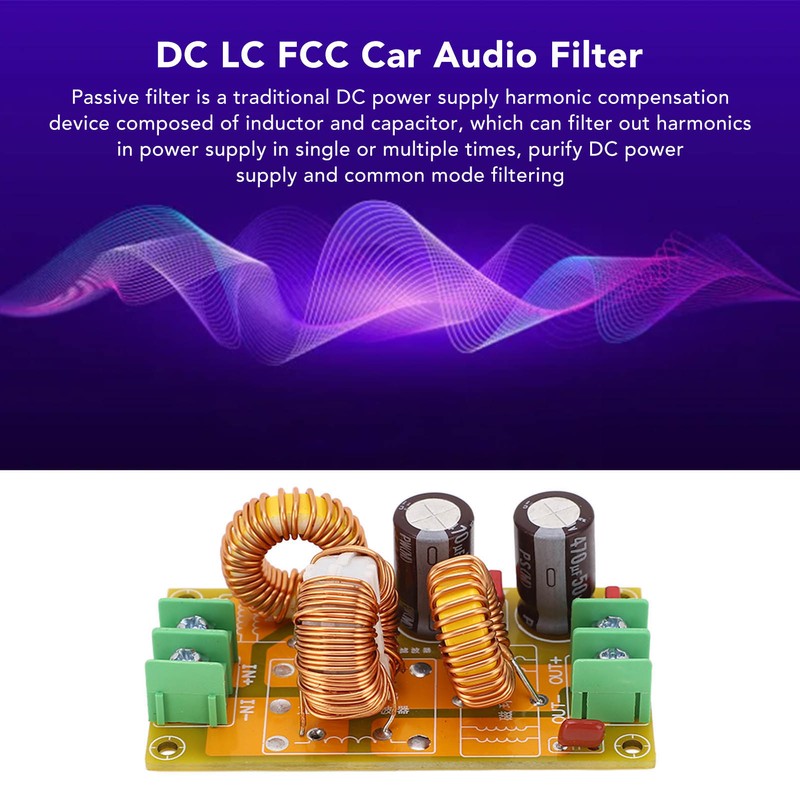 4A DC LC Filter FCC Car Audio High Frequency Filtering
