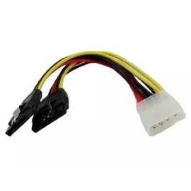 4-Pin Molex to 2 x SATA Power Y Splitter Computer HDD/SSD Adapter Cable