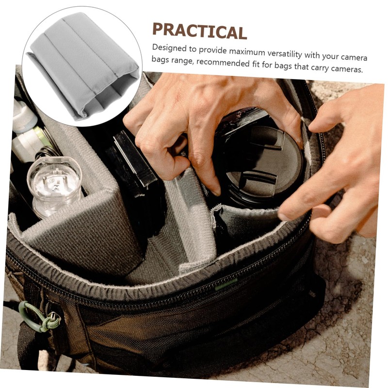 Zerodeko 2Pcs Camera Bag Dividers with Shock Absorbing Pads Lightweight