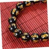 BESPORTBLE Obsidian Prayer Beads Bracelet Natural Stone Wrist Chain for