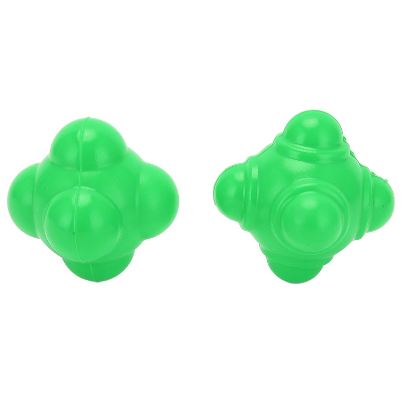 2pcs Rubber Reaction Bounce Balls Irregular Shape Reaction Balls for