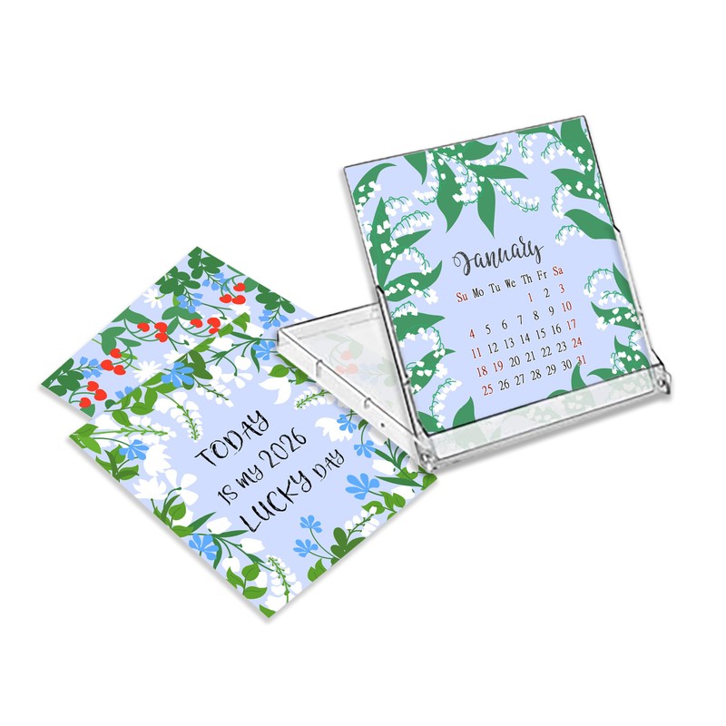 2026 CD-Style Desk Calendar 12 Months Calendar/Planner/Desk Calendar With CD